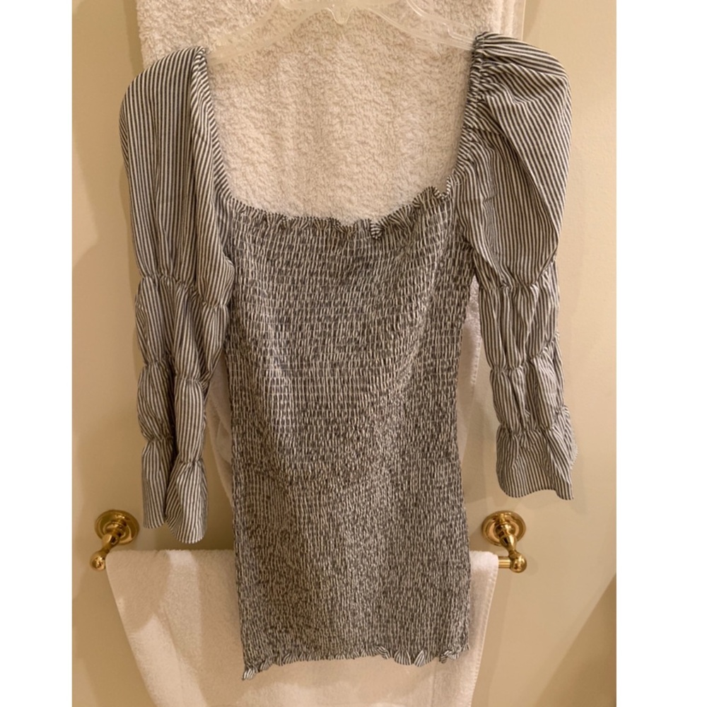 Vici “You + I Collide” smocked dress